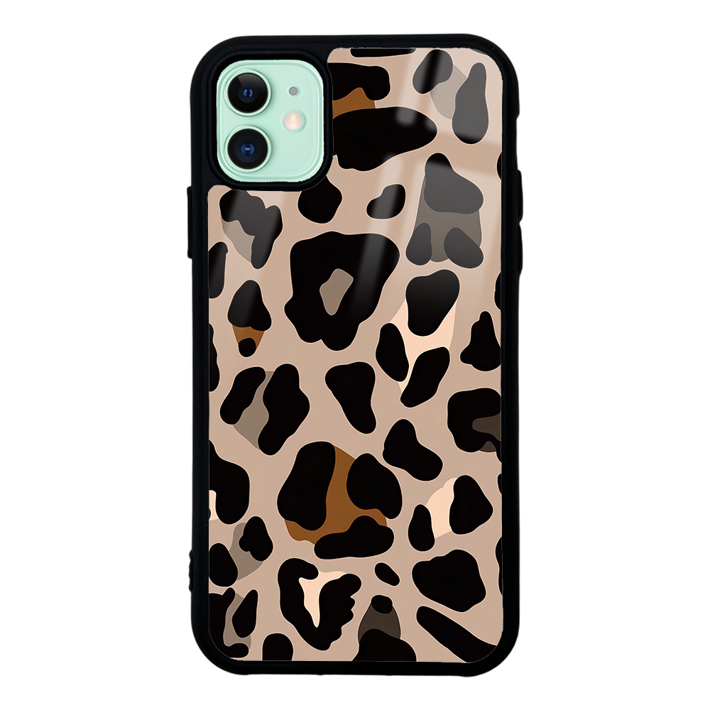 [RNZ-TA132419] Apple iPhone 11 Uyumlu Kılıf Kamera Korumalı Desenli Zore Lusi Kapak (Leopar)