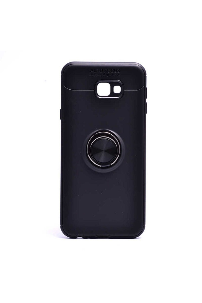 [RNZ-TA15527] Samsung Galaxy J4 Plus Uyumlu Kılıf Zore Ravel Silikon Kapak (Siyah)