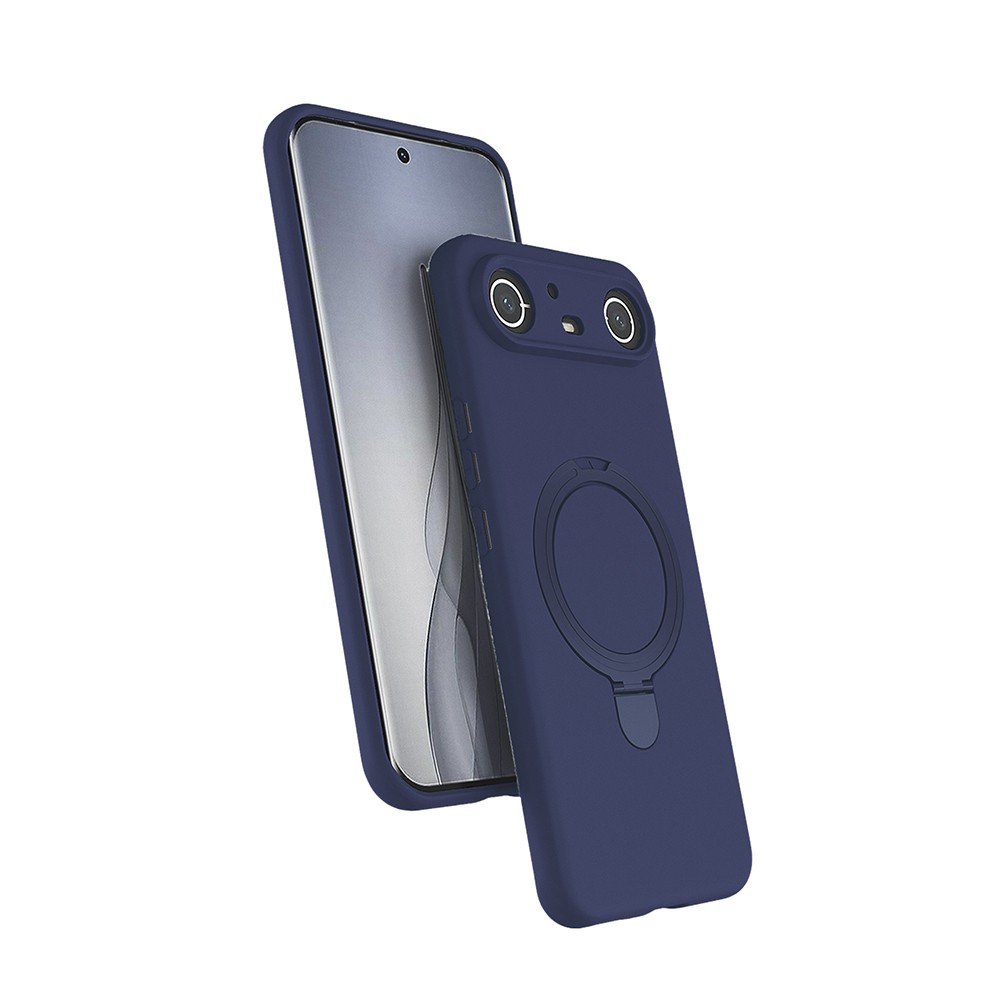 Tecno Spark Slim 5G Uyumlu Kılıf M-safe Şarj Özellikli Standlı Zore Samara Kapak