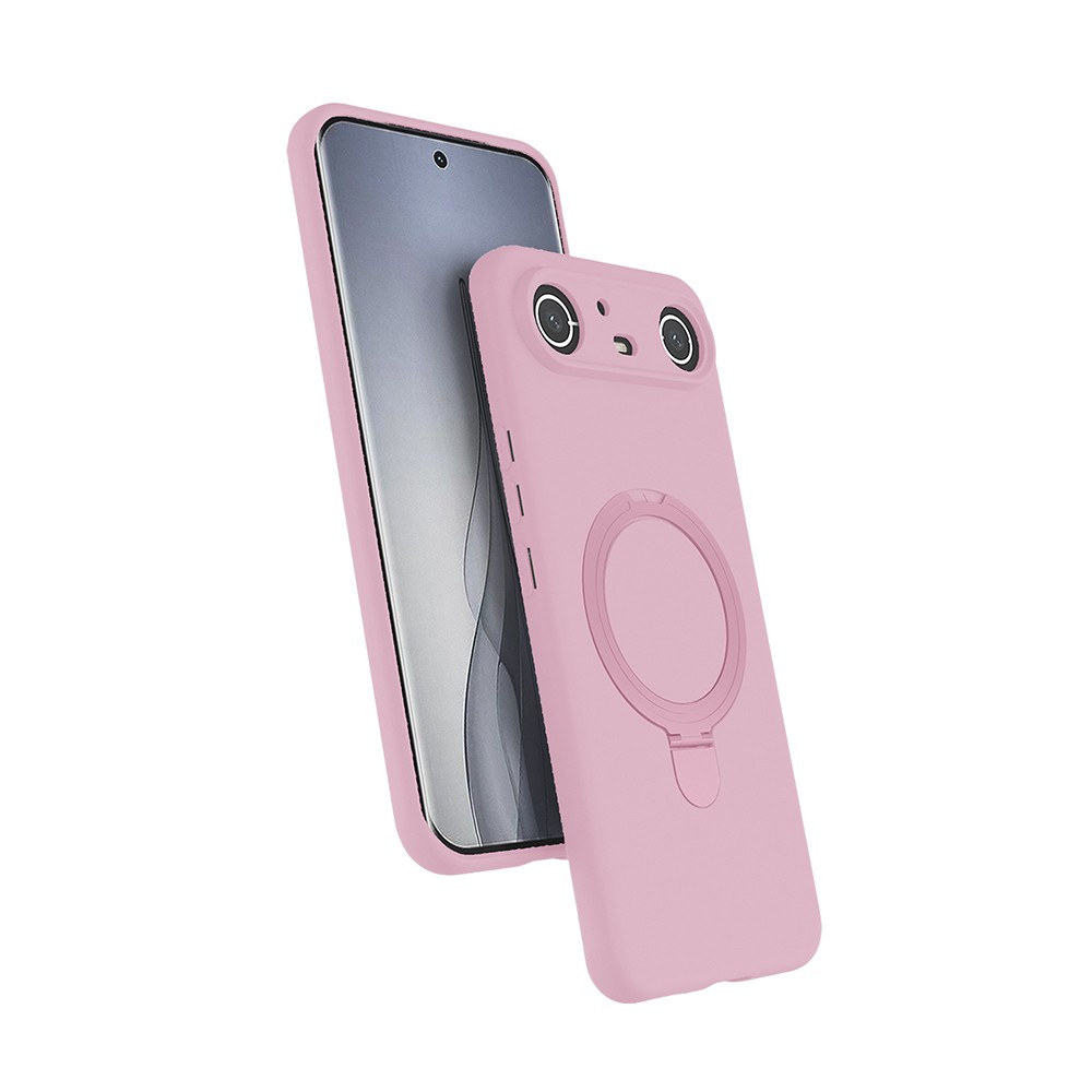 Tecno Spark Slim 5G Uyumlu Kılıf M-safe Şarj Özellikli Standlı Zore Samara Kapak