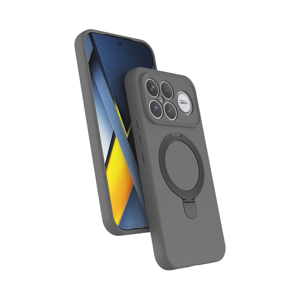 Xiaomi Poco F8 Ultra Uyumlu Kılıf M-safe Şarj Özellikli Standlı Zore Samara Kapak