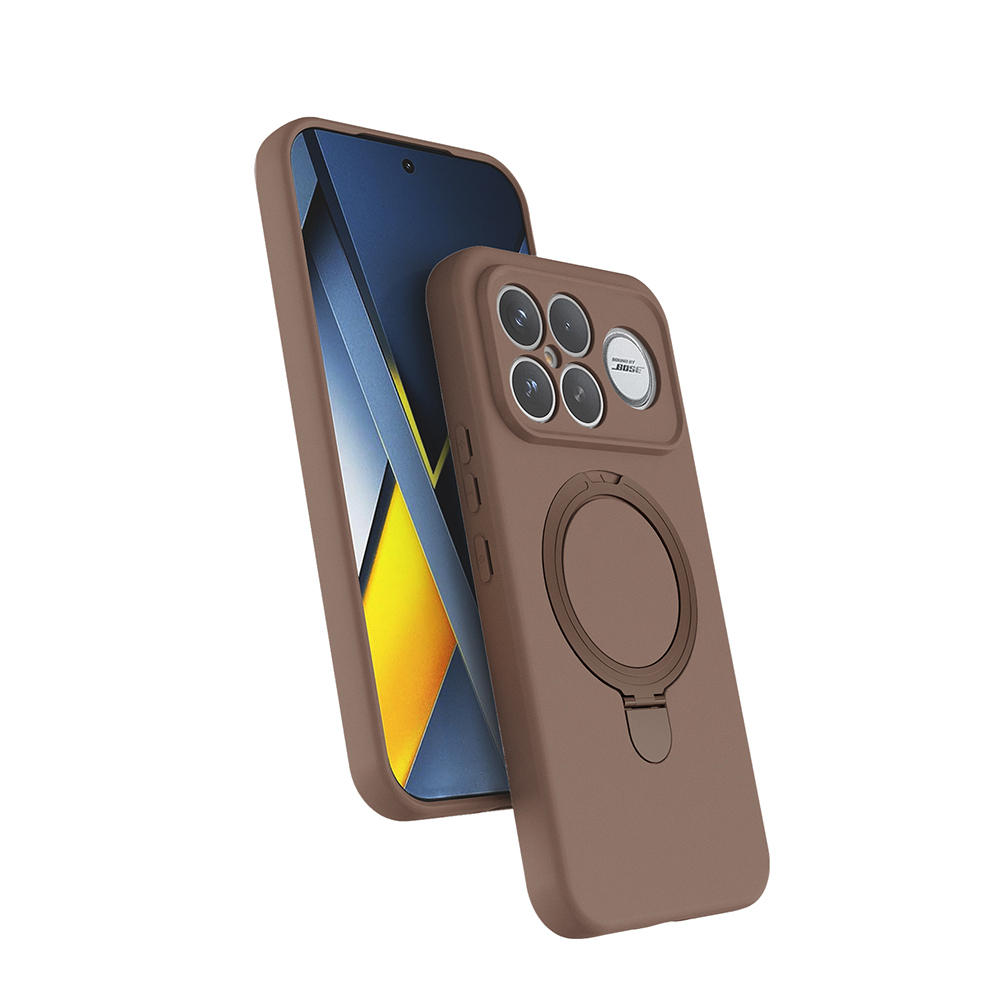 Xiaomi Poco F8 Ultra Uyumlu Kılıf M-safe Şarj Özellikli Standlı Zore Samara Kapak