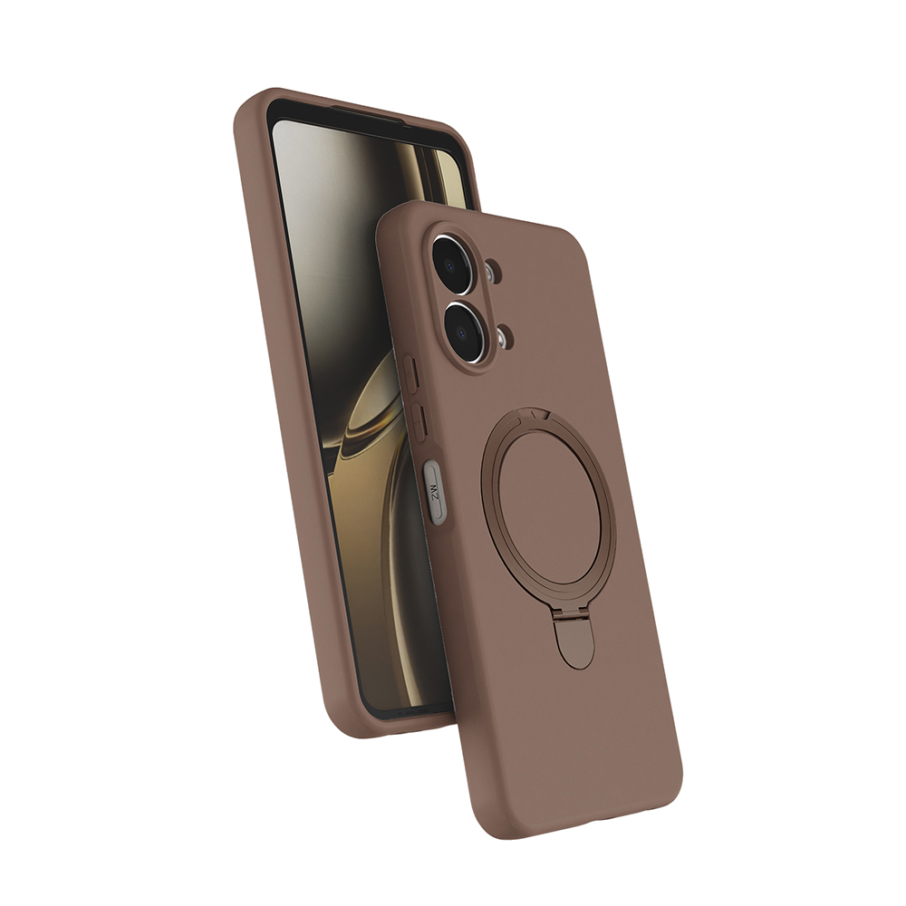 Oppo A6 Pro Uyumlu Kılıf M-safe Şarj Özellikli Standlı Zore Samara Kapak