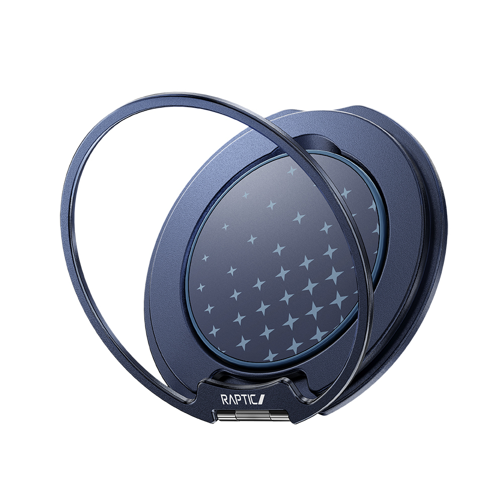 [RNZ-TA132241] Raptic FreeFlow Serenity Serisi 360 Derece Dönebilen Magnetik Ring Stand Telefon Tutucu (Lacivert)