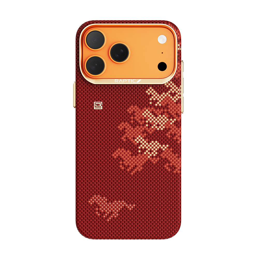 Apple iPhone 17 Pro Uyumlu Kılıf M-safe Şarj Özellikli Raptic Aramid Skin Chivalry Serisi Kapak