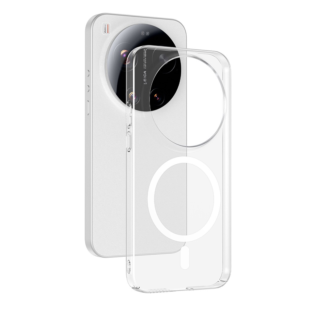 Xiaomi 17 Ultra Uyumlu Kamera Korumalı M-Safe Şarj Özellikli Şeffaf Zore London Sert PC Kapak