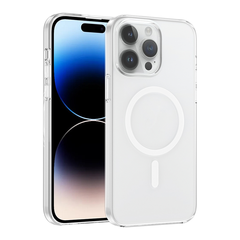 Apple iPhone 14 Pro Max Uyumlu Kılıf IC Çipli Zore Wireless Şarj Özellikli Şeffaf Orjin Kapak