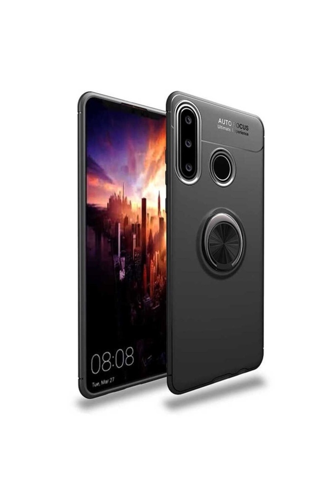 [RNZ-TA40394] Huawei Y6P Uyumlu Kılıf Zore Ravel Silikon Kapak (Siyah)