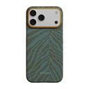 Apple iPhone 17 Pro Uyumlu Kılıf M-safe Şarj Özellikli Aramid Fiber Pitaka Breath of Veins Serisi Kapak