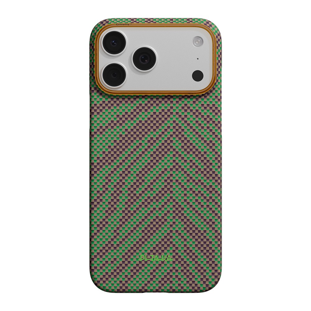 Apple iPhone 17 Pro Uyumlu Kılıf M-safe Şarj Özellikli Aramid Fiber Pitaka Breath of Veins Serisi Kapak