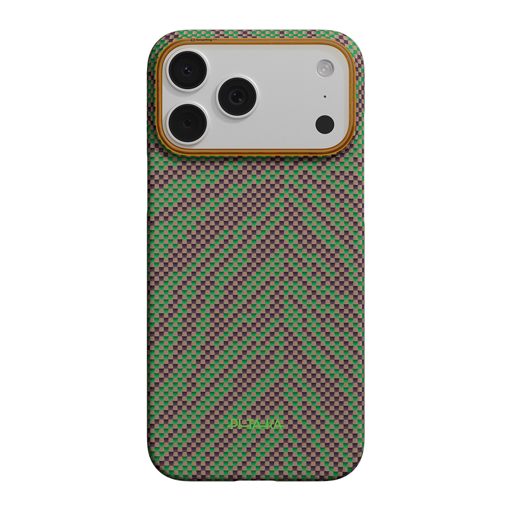 Apple iPhone 17 Pro Max Uyumlu Kılıf M-safe Şarj Özellikli Aramid Fiber Pitaka Breath of Veins Serisi Kapak