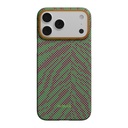 Apple iPhone 17 Pro Max Uyumlu Kılıf M-safe Şarj Özellikli Aramid Fiber Pitaka Breath of Veins Serisi Kapak