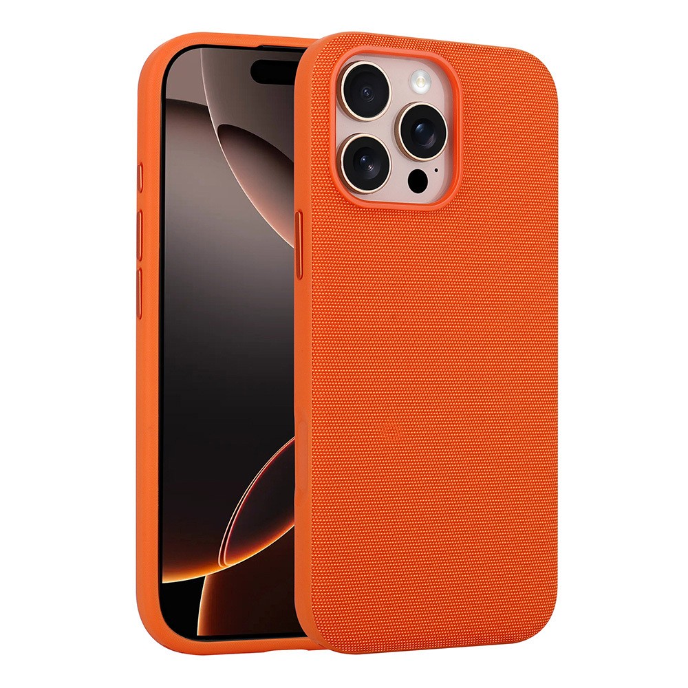 Apple iPhone 16 Pro Max Uyumlu Kılıf M-Safe Şarj Özellikli Kumaş Tasarımlı Zore Miami Sert PC Kapak