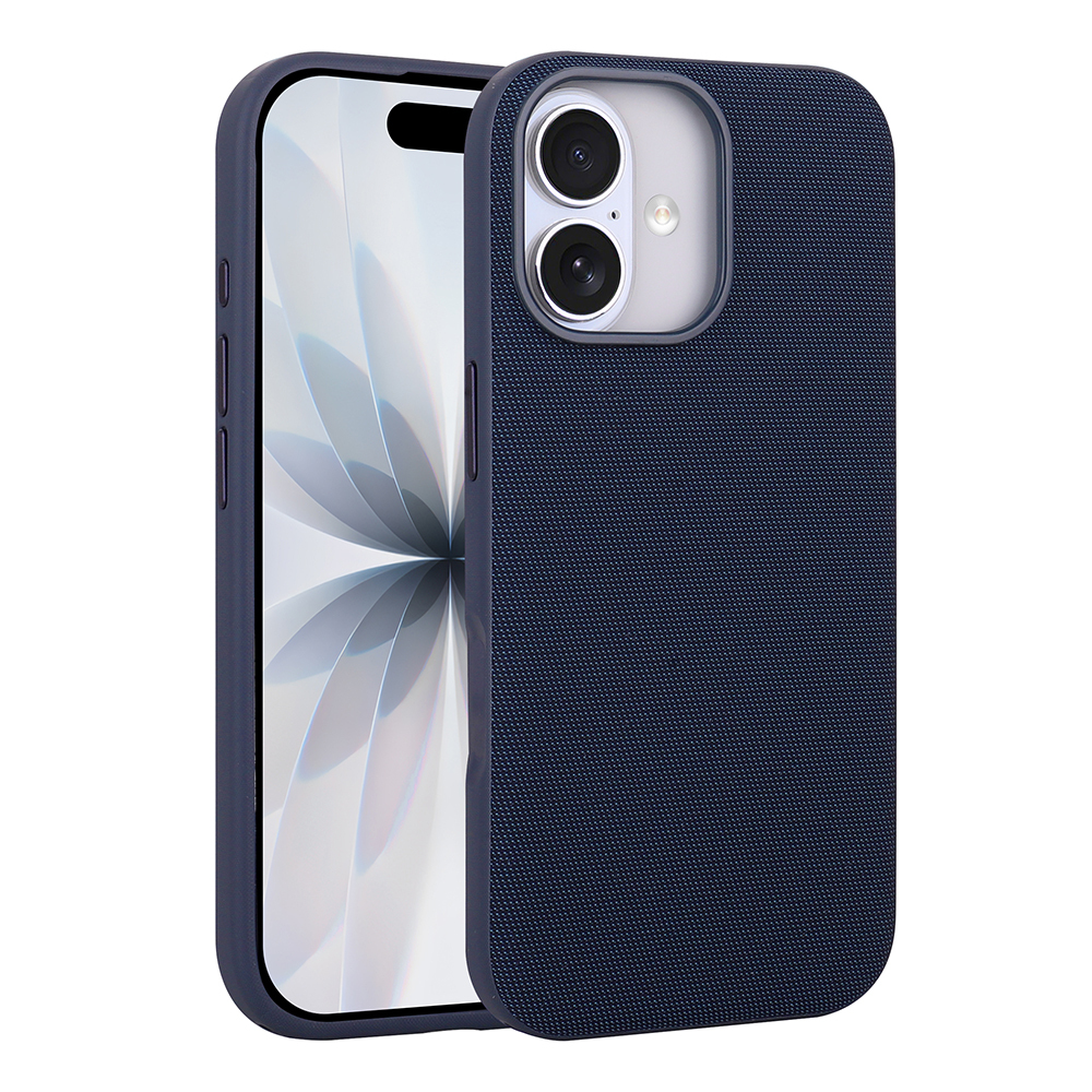 Apple iPhone 17 Uyumlu Kılıf M-Safe Şarj Özellikli Kumaş Tasarımlı Zore Miami Sert PC Kapak