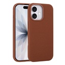 Apple iPhone 17 Uyumlu Kılıf M-Safe Şarj Özellikli Kumaş Tasarımlı Zore Miami Sert PC Kapak