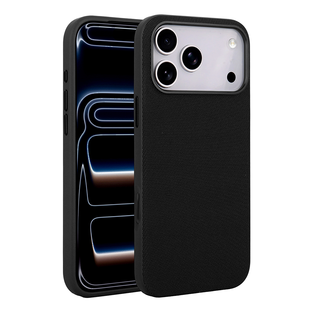 Apple iPhone 17 Pro Uyumlu Kılıf M-Safe Şarj Özellikli Kumaş Tasarımlı Zore Miami Sert PC Kapak