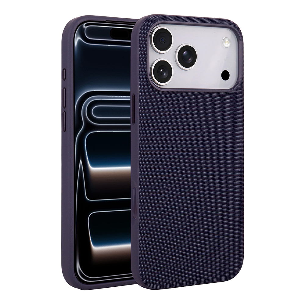 Apple iPhone 17 Pro Max Uyumlu Kılıf M-Safe Şarj Özellikli Kumaş Tasarımlı Zore Miami Sert PC Kapak