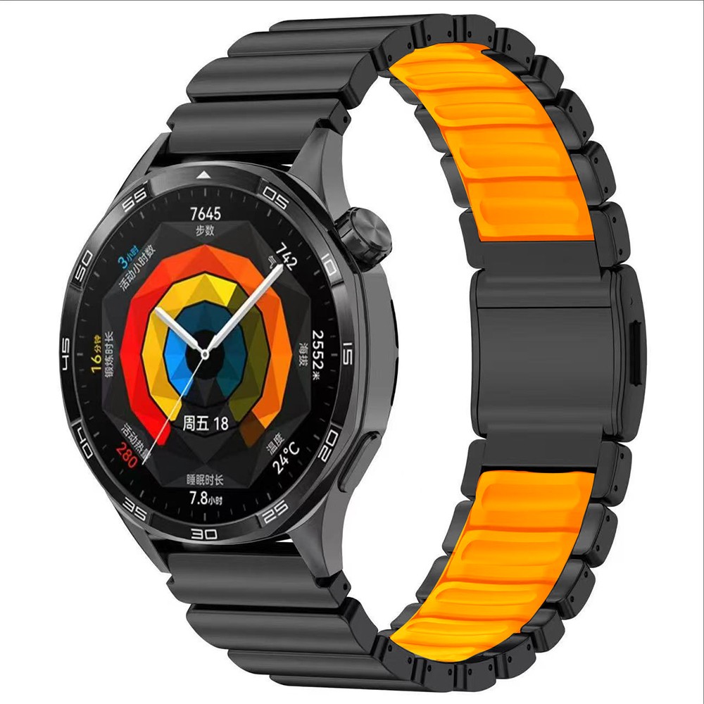 Huawei Watch GT 4 46mm Uyumlu Zore KRD-151 22mm Metal Silikon Kordon