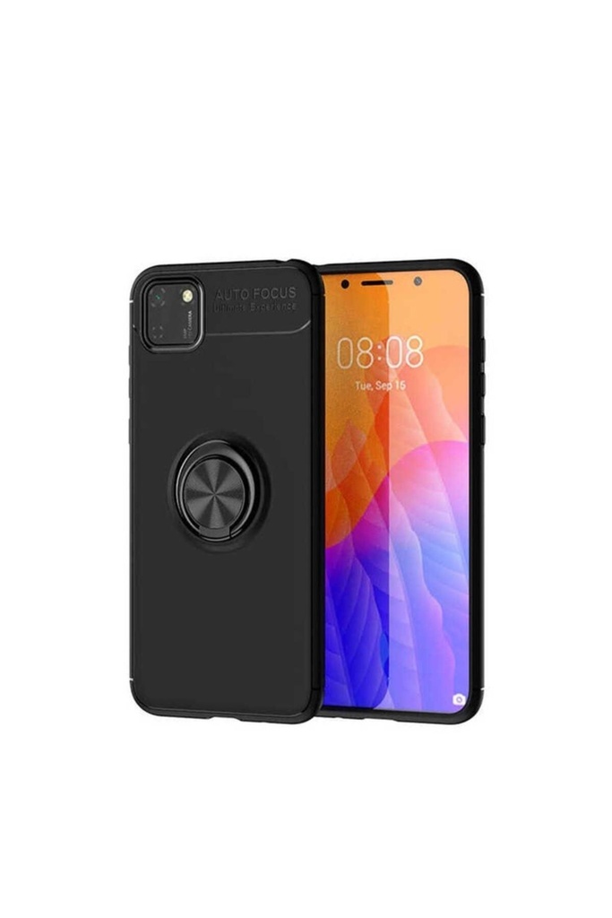 [RNZ-TA40388] Huawei Y5P Uyumlu Kılıf Zore Ravel Silikon Kapak (Siyah)