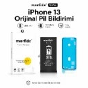 Apple iPhone 13 Uyumlu Batarya 3510 mAh Orijinal Pil Bildirimi Pil Sağlığını Gösterir 15 Ay Garanti S-Max