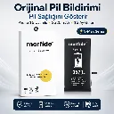 Apple iPhone 15 Uyumlu Batarya 3520 mAh Orijinal Pil Bildirimi Pil Sağlığını Gösterir 15 Ay Garanti S-Max