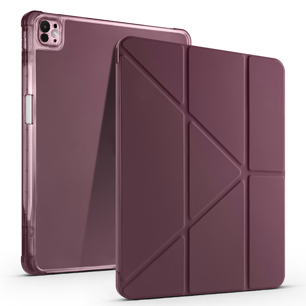 Apple iPad Air 13 2024 Uyumlu Kılıf Zore Tri Folding Kalem Bölmeli Standlı Kılıf