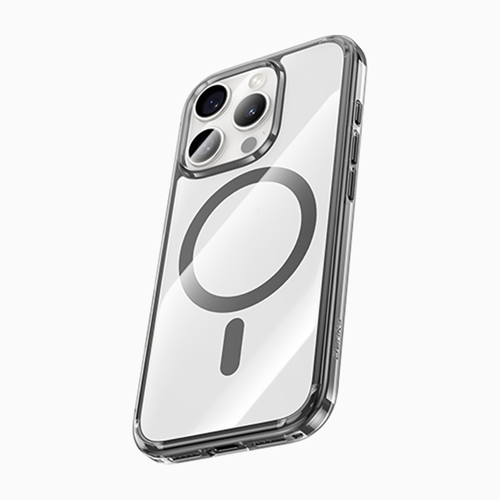 Apple iPhone 16 Pro Max Uyumlu Kılıf M-safe Şarj Özellikli Airbagli Şeffaf Benks LucentPro Serisi Kapak