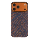 Apple iPhone 17 Pro Uyumlu Kılıf M-safe Şarj Özellikli Aramid Fiber Pitaka Breath of Veins Serisi Kapak