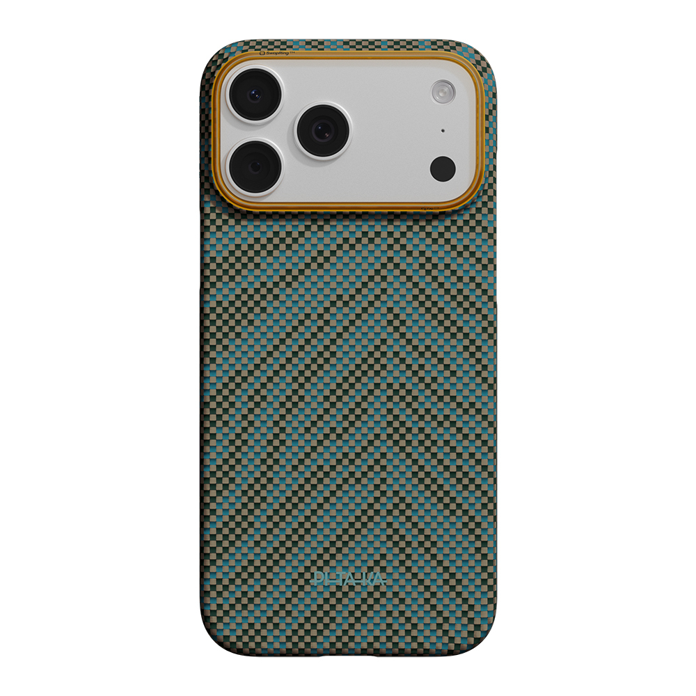 Apple iPhone 17 Pro Max Uyumlu Kılıf M-safe Şarj Özellikli Aramid Fiber Pitaka Breath of Veins Serisi Kapak
