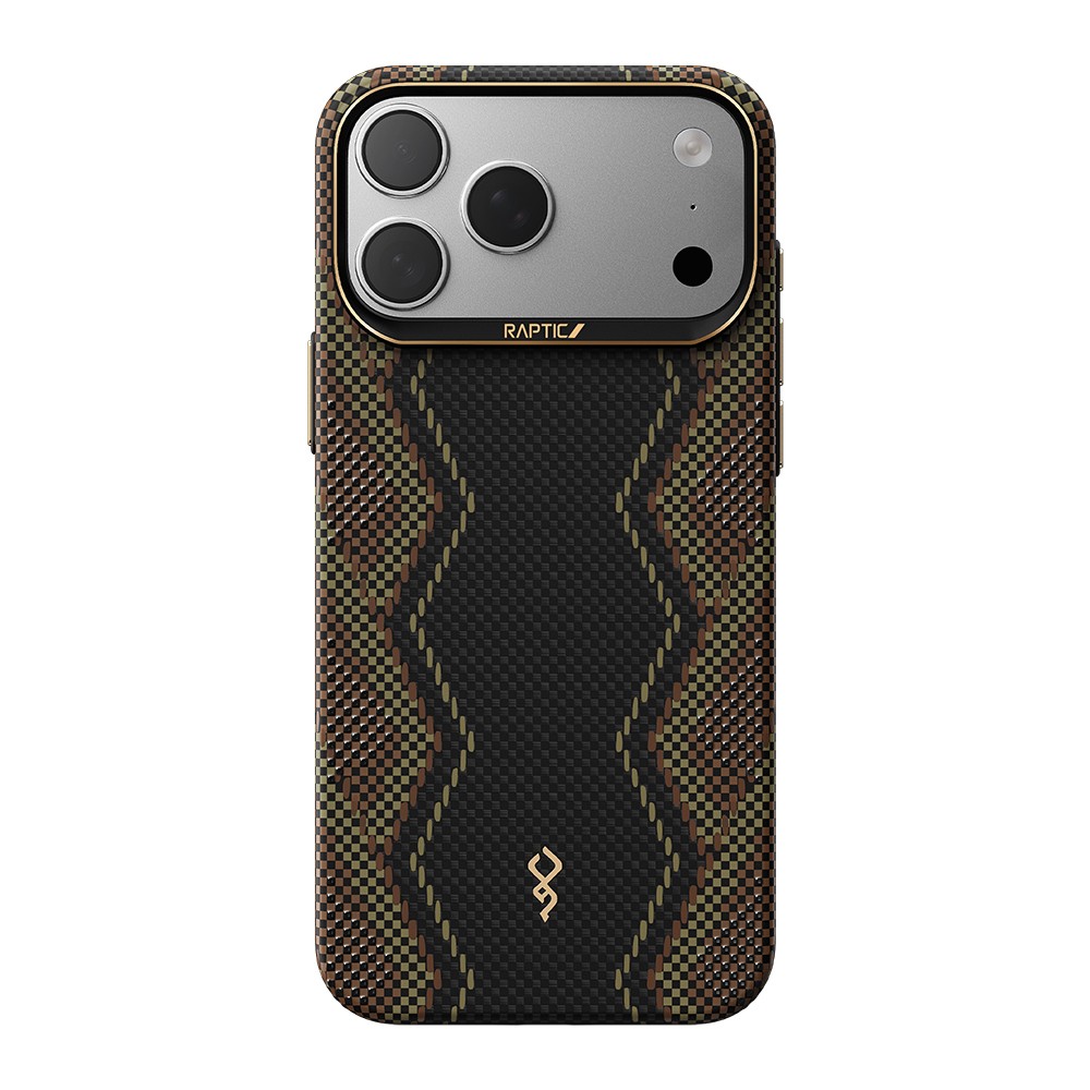 [RNZ-TA133389] Apple iPhone 17 Pro Max Uyumlu Kılıf M-safe Şarj Özellikli Raptic Aramid Skin Scepter Serisi Kapak