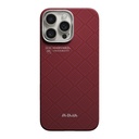 Apple iPhone 16 Pro Max Uyumlu Kılıf M-safe Şarj Özellikli Aramid Fiber Pitaka Harvard University Serisi Kapak