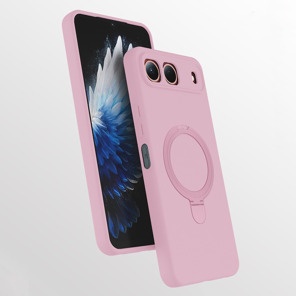 Tecno Spark 40 5G Uyumlu Kılıf M-safe Şarj Özellikli Standlı Zore Samara Kapak