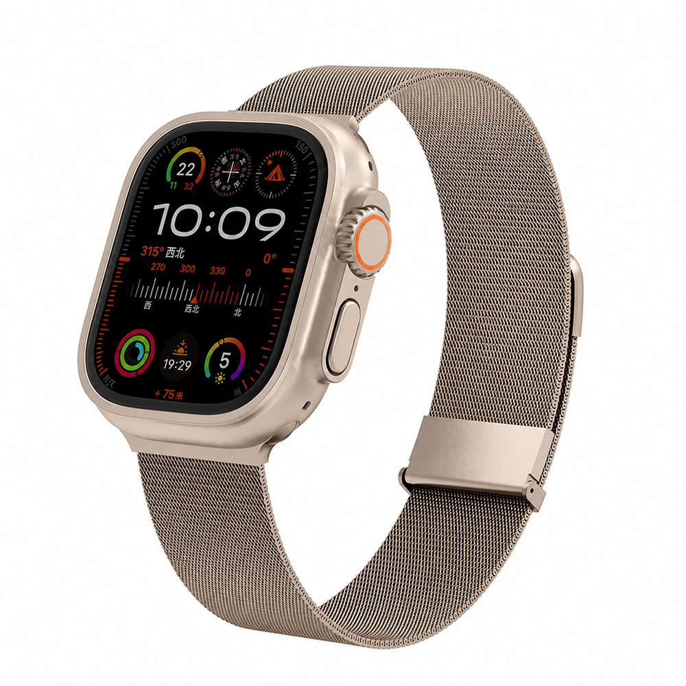 Apple Watch 42mm Uyumlu Wiwu MagFlex Secure Serisi Metal Kordon