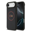 Apple iPhone 17 Air Uyumlu Kılıf Redbull Orjinal Lisanslı M-safe Şarj Özellikli Kırmızı Halka ve Logo Kabartmalı PU Deri Kapak