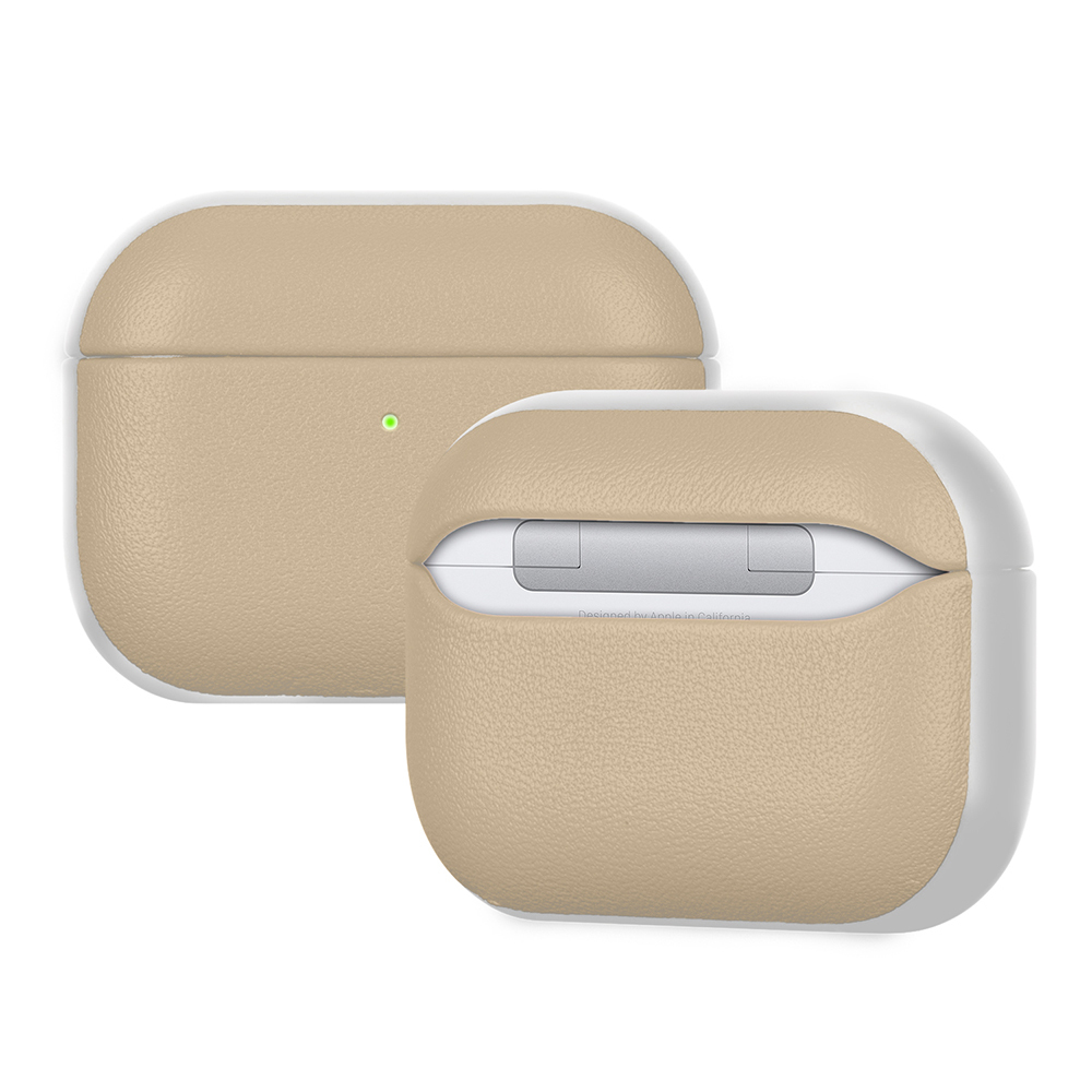 Apple AirPods Pro 3 Uyumlu Kılıf M-Safe Şarj Özellikli Mutural Poying Serisi Deri Tasarımlı Kapak