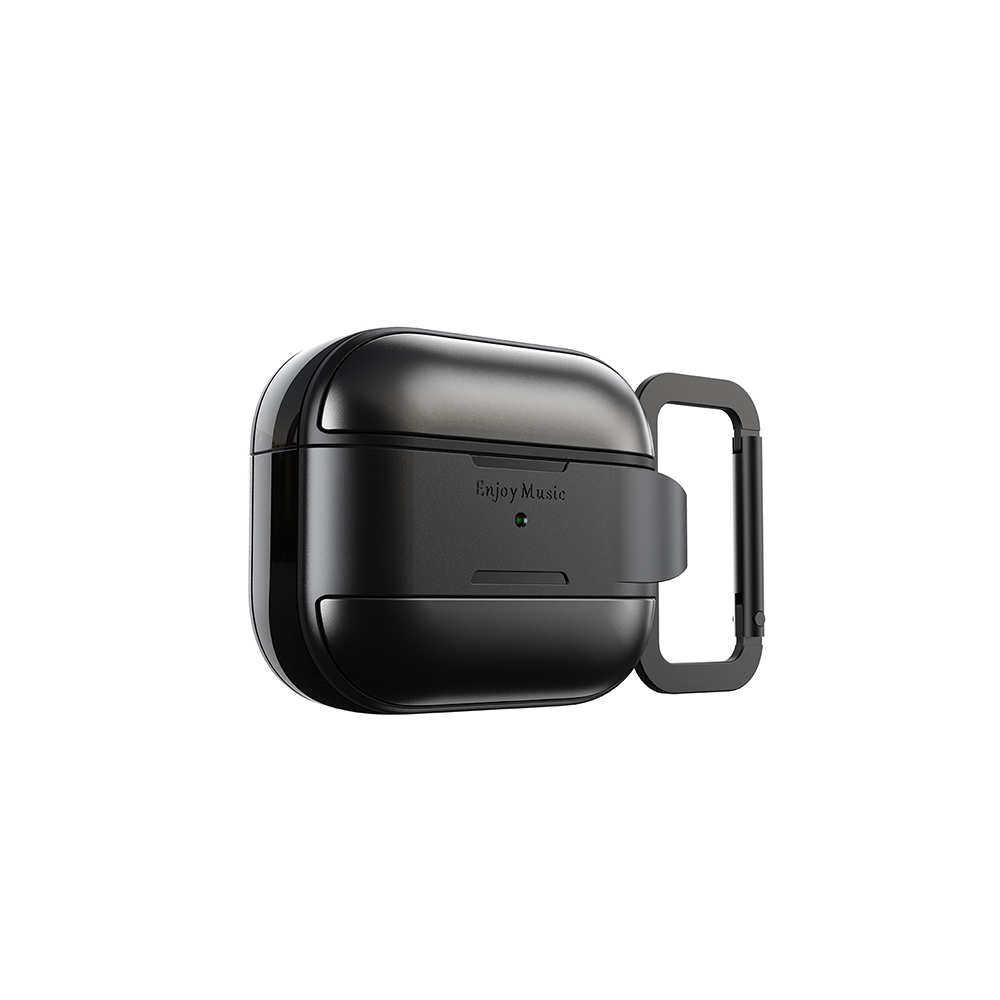 [RNZ-TA133519] Apple AirPods 3. Nesil Uyumlu Kılıf M-Safe Şarj Özellikli Mutural Meiwo Serisi Kapak (Siyah)