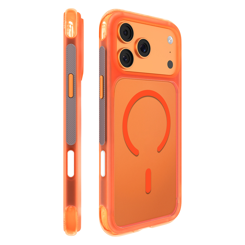 Apple iPhone 17 Pro Max Uyumlu Kılıf M-safe Şarj Özellikli Airbag Tasarımlı Mutural Air Shield Serisi Kapak