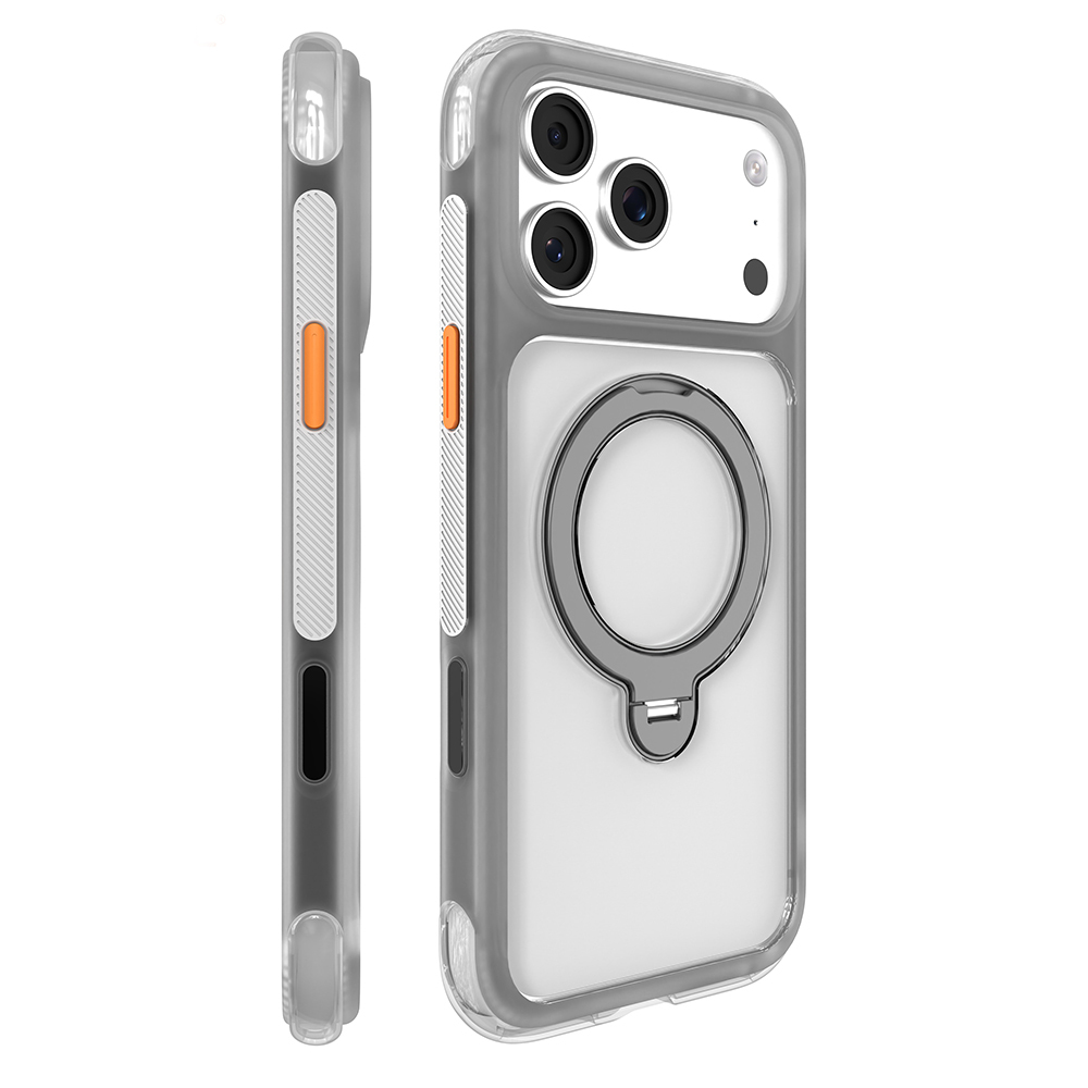 Apple iPhone 17 Pro Uyumlu Kılıf M-safe Şarj Özellikli Standlı Airbag Tasarımlı Mutural Air Shield Serisi Kapak