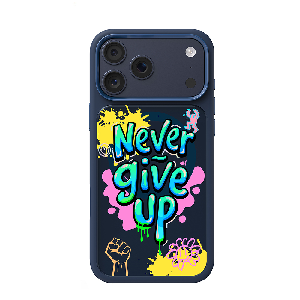 Apple iPhone 17 Pro Max Uyumlu Kılıf M-safe Şarj Özellikli 3D Baskılı Tasarım Mutural Graffiti Serisi Kapak