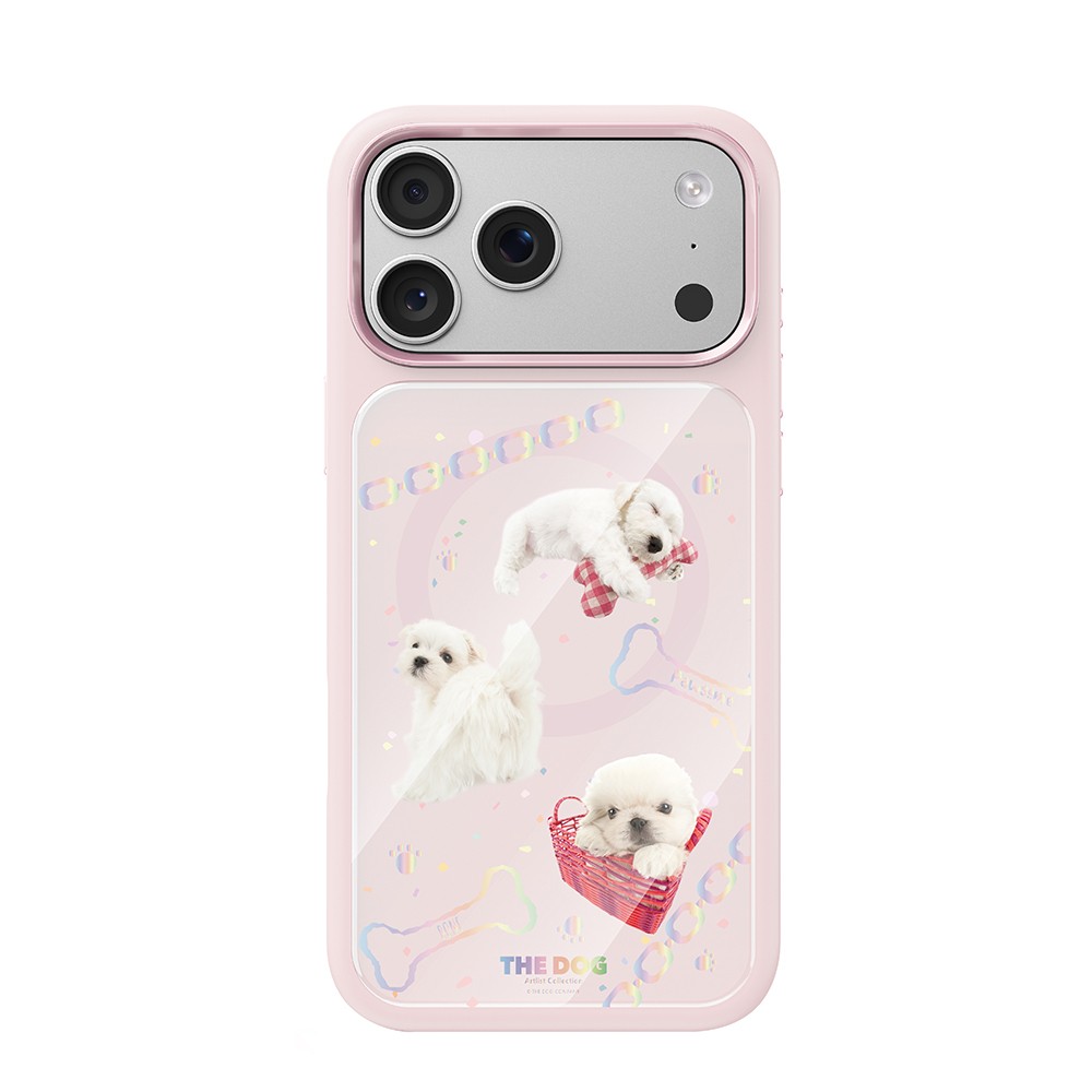 Apple iPhone 17 Pro Uyumlu Kılıf M-safe Şarj Özellikli 3D Baskılı Tasarım Mutural The Dog Serisi Kapak
