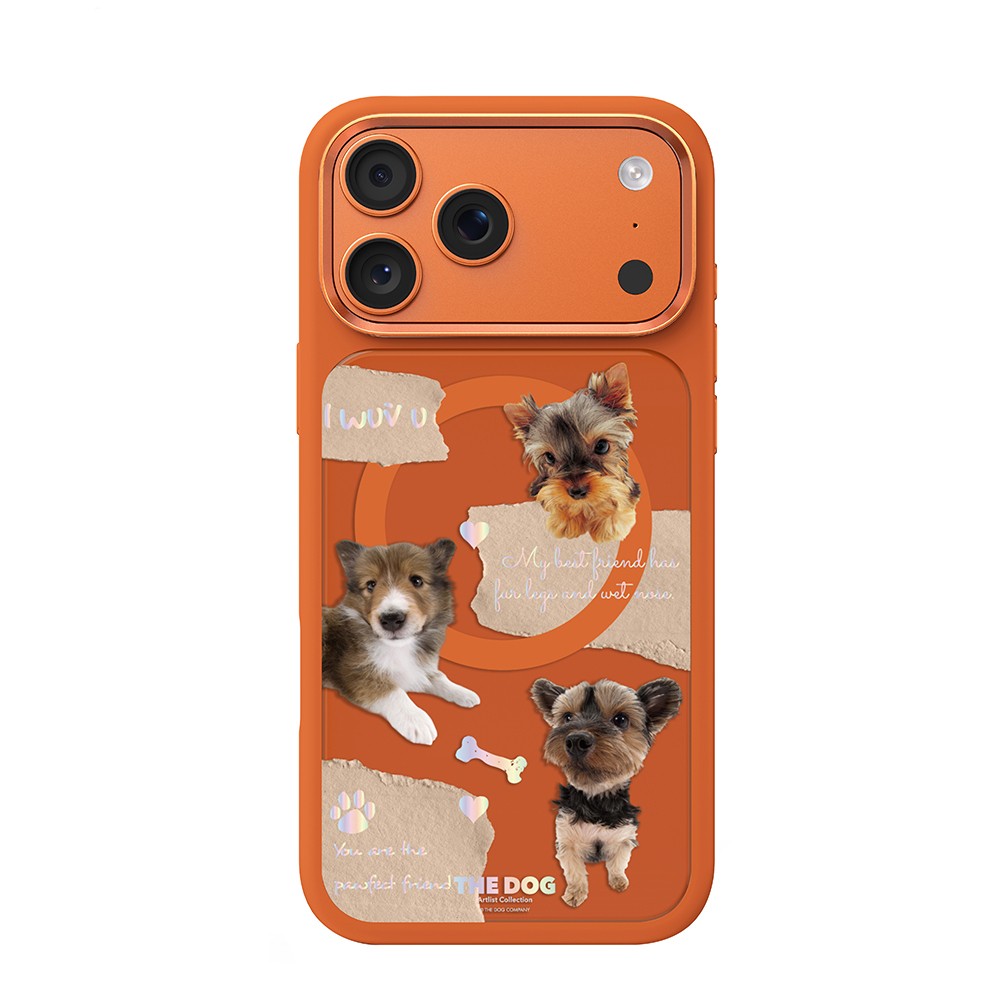 Apple iPhone 17 Pro Max Uyumlu Kılıf M-safe Şarj Özellikli 3D Baskılı Tasarım Mutural The Dog Serisi Kapak