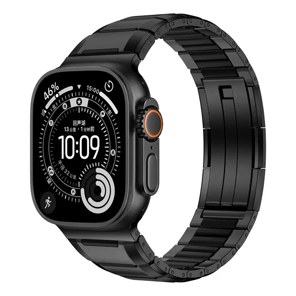 Apple Watch 42mm Uyumlu Zore KRD-155 Metal Silikon Kordon