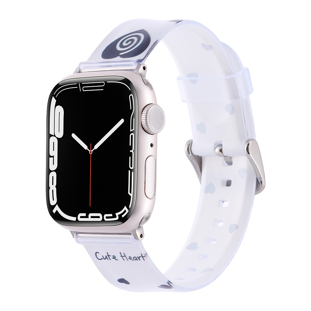 [RNZ-TA133674] Apple Watch 38mm Uyumlu Zore KRD-156 Silikon Kordon (Kalp)