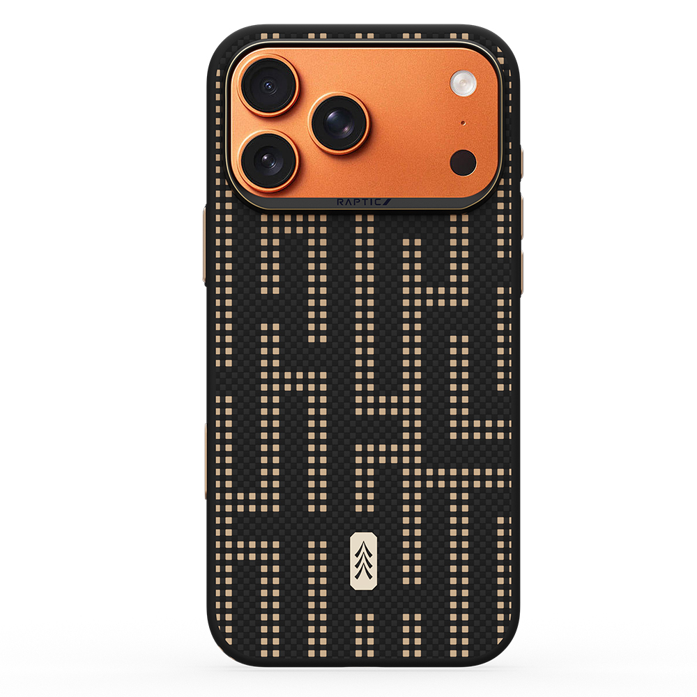 Apple iPhone 17 Pro Uyumlu Kılıf M-safe Şarj Özellikli Raptic Aramid Dual Grid Serisi Kapak