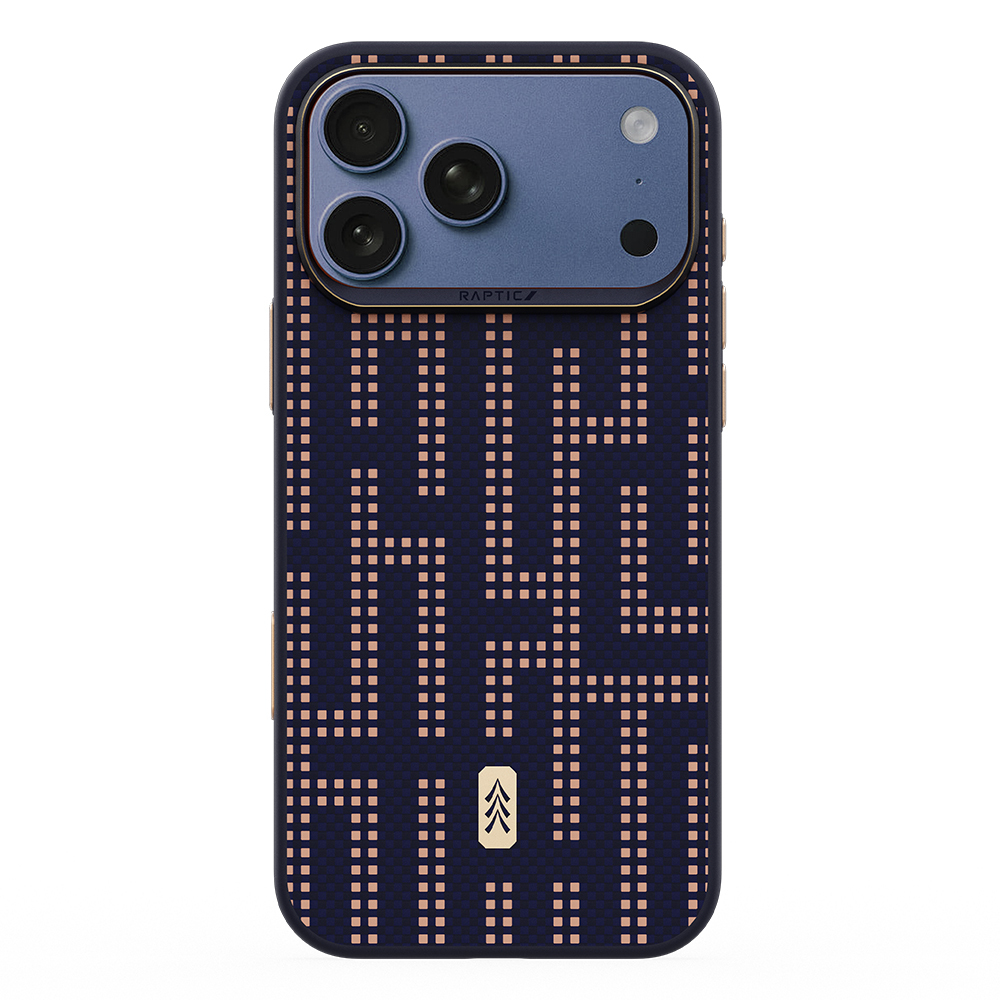 Apple iPhone 17 Pro Uyumlu Kılıf M-safe Şarj Özellikli Raptic Aramid Dual Grid Serisi Kapak
