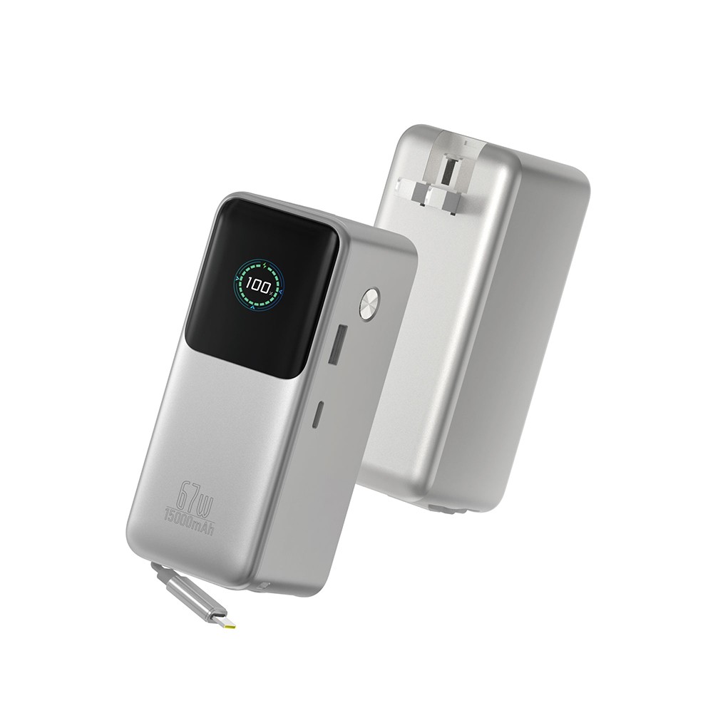 [RNZ-TA131924] Wiwu PM-501 Power Mega Serisi Type-C Çıkışlı Taşınabilir Powerbank PD 67W 15000mAh
