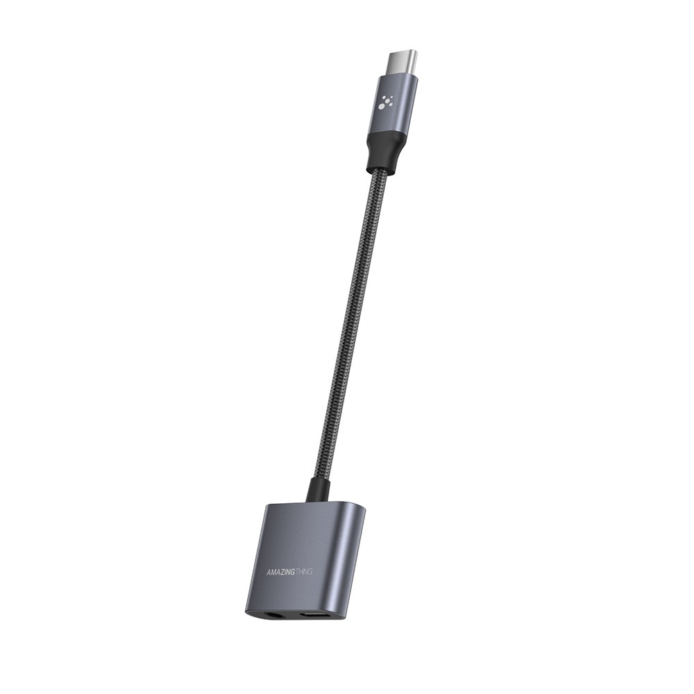 [RNZ-TA133488] Amazingthing Thunder Pro 2in1 Type-C To 3.5mm Hi-Fi Aux Çevirici Ses Adaptörü