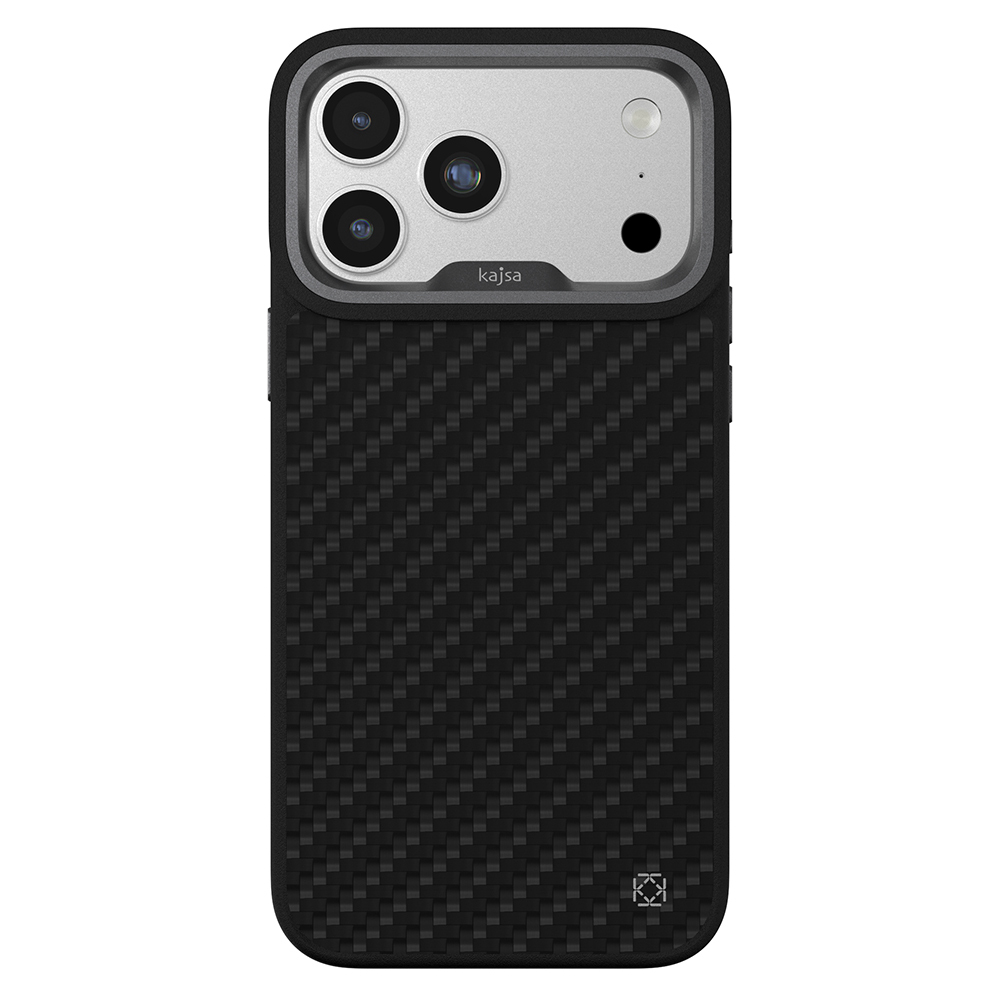 Apple iPhone 17 Pro Uyumlu Kılıf M-safe Şarj Özellikli O-Ring Kajsa Carbon Fiber Serisi Kapak