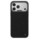 Apple iPhone 17 Pro Uyumlu Kılıf M-safe Şarj Özellikli O-Ring Kajsa Carbon Fiber Serisi Kapak