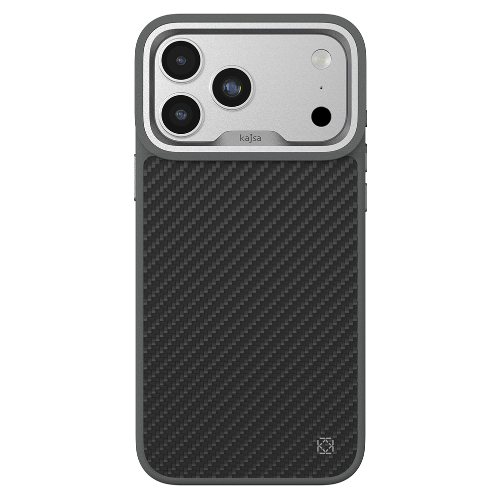 Apple iPhone 17 Pro Uyumlu Kılıf M-safe Şarj Özellikli O-Ring Kajsa Carbon Fiber Serisi Kapak